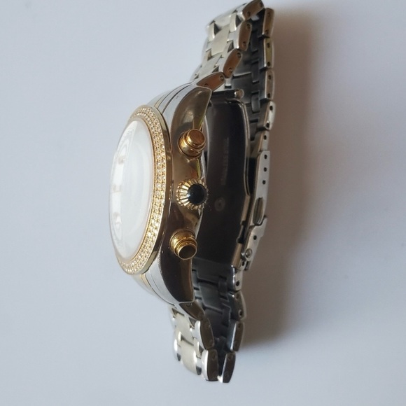 {Techno By KC} Ladies Diamond Bezel Watch - Picture 3 of 7